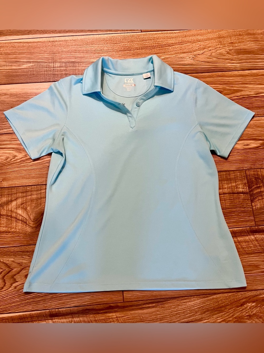 Cutter & Buck Light Blue Short Sleeve Polo Top